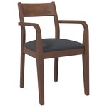 vidaXL Chaises à manger coussins 2 Pièces marron bois massif caoutchouc