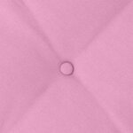 vidaXL Coussin de Dos Rose 50 x 19 x 45 cm tissu