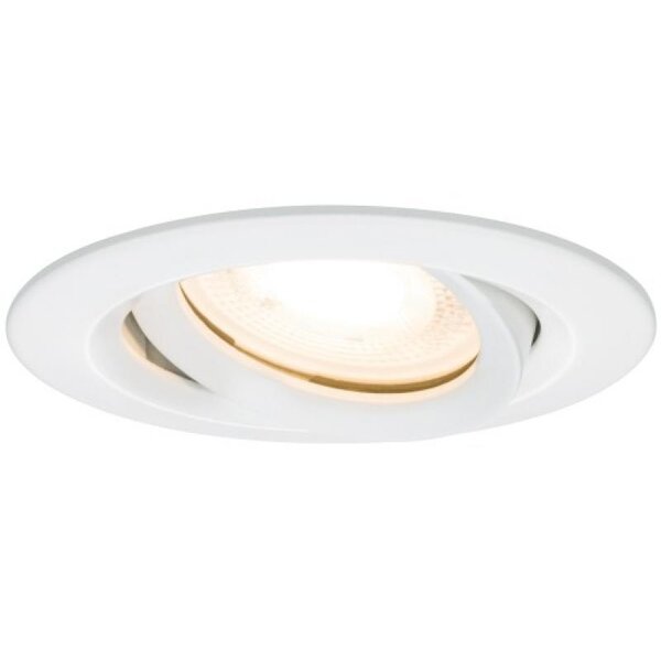 Kit spot encastré Nova blanc/chromé sans lampe orientable IP65 GU5 3 ou GU10 max 35 W