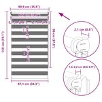 Store enrouleur tamisant 90 x 150 cm blanc