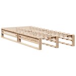 vidaXL Cadre de lit sans matelas 90x200 cm bois de pin massif