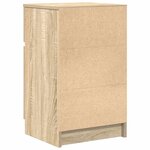 vidaXL Tables de chevet 2 Pièces chêne sonoma 39x35x65 cm bois ingénierie