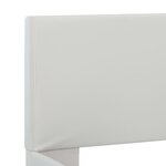 vidaXL Cadre de lit avec LED sans matelas blanc 160x200 cm