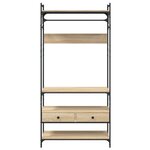 VidaXL Armoire à tiroirs chêne sonoma 89x39x184 5 cm bois d'ingénierie