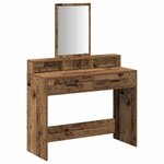 vidaXL Table de Toilette avec tiroir Bois ancien 100 x 41 x 140 cm
