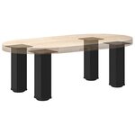 vidaXL Pieds de table basse 4 pièces Noir 42-44 cm Acier