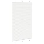 vidaXL Store plissé blanc 115x200cm largeur du tissu 114 4cm polyester