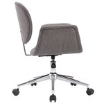 vidaXL Chaises pivotantes à manger lot de 4 gris tissu