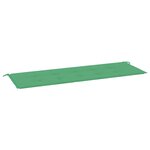 vidaXL Coussin de banc de jardin vert 150x50x3 cm tissu oxford