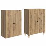 vidaXL Ensemble de Meubles 2 Pièces 66 x 34 5 x 90 cm Bois d'ingénierie