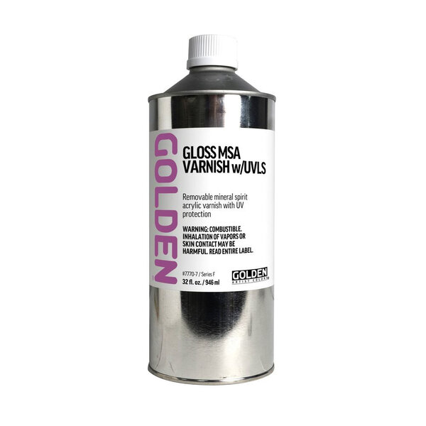 GOLDEN 946 ml Vernis Solvant Mineral-filtre Uv Brillant