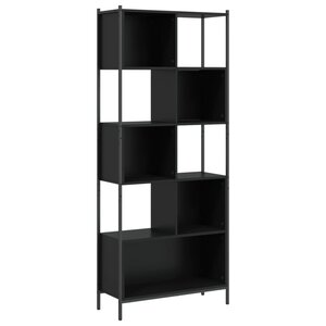 vidaXL Bibliothèque noir 72x28x172 cm bois d'ingénierie