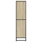 vidaXL Bibliothèque chêne sonoma 80 5x35x139 cm bois d'ingénierie