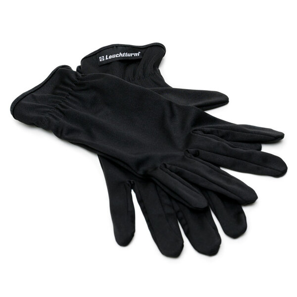 Gants en microfibre noir pour pièces de monnaie. Taille - M moyen
