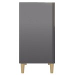 vidaXL Buffet gris brillant 57x35x70 cm bois d'ingénierie