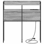 vidaXL Tête de lit avec étagère Sonoma gris 100 cm Bois d'ingénierie