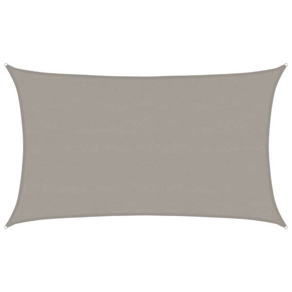 vidaXL Voile d'ombrage 160 g/m² rectangulaire gris clair 5x8 m PEHD