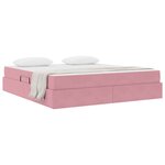 vidaXL Lit avec rangement et matelas Rose 180 x 200 cm Velours