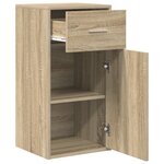 vidaXL Armoire de rangement en chêne Sonoma Chêne Sonoma MDF Moyenne