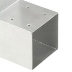 vidaXL Connecteur de poteau Forme en L Métal galvanisé 101x101 mm