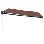 vidaXL Auvent manuel rétractable marron 400x300 cm