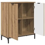 vidaXL Buffet chêne artisanal 69 5 x 33 x 82 cm Bois d'ingénierie