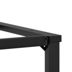vidaXL Pieds de table à manger cadre en O 70x70x73 cm acier