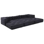 vidaXL Coussin 3 Pièces Anthracite 70 x 70 x 54 cm Polyester