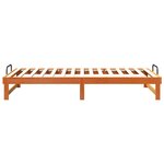 vidaXL Cadre de lit Marron 100 x 200 cm Pin massif