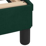 vidaXL Cadre de lit Dover vert foncé 140x190 cm velours