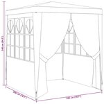 vidaXL Tente de réception avec parois latérales 2x2 m Vert 90 g/m²