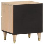 vidaXL Table de chevet 40x33x46 cm Bois de manguier solide