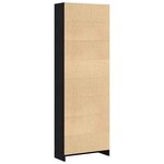 vidaXL Étagère Chêne noir 60 x 24 x 176 cm Bois d'ingénierie