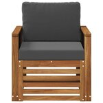 vidaXL Sofa de milieu extérieur Naturel
