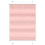 vidaXL Store plissé rose 95x100 cm largeur du tissu 94 4 cm polyester