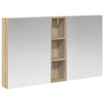 vidaXL Ensemble de Meubles de Salle de Bain 3 Pièces 120 x 14 5 x 70 cm