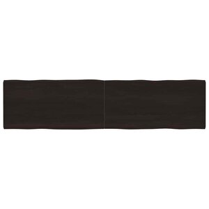 vidaXL Dessus de table bois massif traité bordure assortie