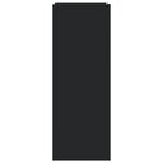 vidaXL Armoire à chaussures noir 52x37 5x100 cm bois d'ingénierie