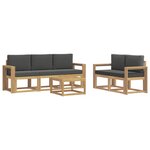 vidaXL Ensemble de canapés d'extérieur 6 Pièces