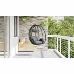 vidaXL Chaise suspendue polyrotin 91 x 54 5 x 107 cm Anthracite