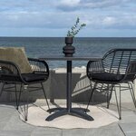 Table de jardin carrée CHICAGO 70 cm