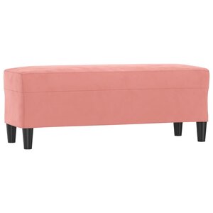 vidaXL Banc Rose 100x35x41 cm Velours