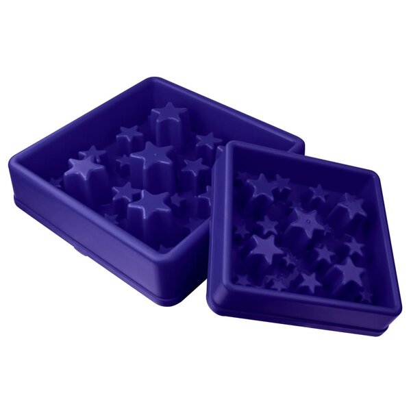 EAT SLOW LIVE LONGER Mangeoire lente Star Bleu L