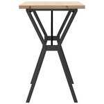vidaXL Table à manger cadre en Y 100x50x75 5 cm bois pin massif fonte