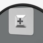 vidaXL Miroir mural Noir Ø 50 cm Rond