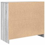 vidaXL Buffet sonoma gris 85x34x76 cm bois d'ingénierie