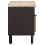 vidaXL Meuble TV avec tiroir Finition Lavage Blanc 80 x 33 x 46 cm