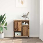 vidaXL Buffet Bois ancien 60 x 35 x 70 cm Bois d'ingénierie