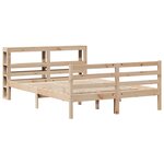 vidaXL Cadre de lit sans matelas 140x200 cm bois massif de pin