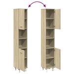 vidaXL Armoire de salle de bain chêne sonoma 30 5x30x179 cm